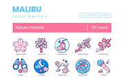 60 Sakura Festival Icons | Malibu