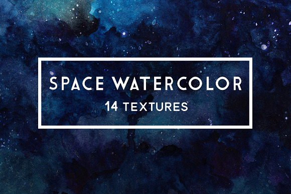 Space watercolor textures in Textures - product preview 4