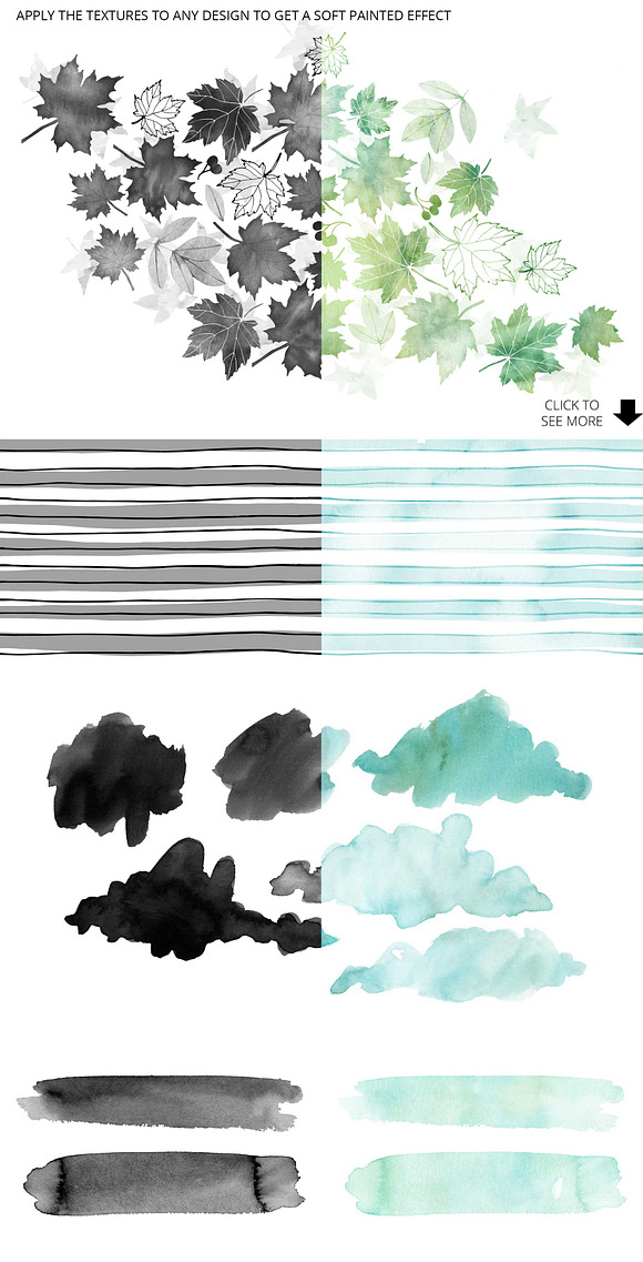 88 Hi-Res Watercolor Textures in Textures - product preview 4