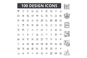 Design editable line icons vector