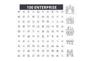 Enterprise editable line icons