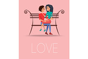 Love Poster with Happy Couple