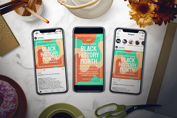 Black History Month Flyer Set in Flyer Templates - product preview 1