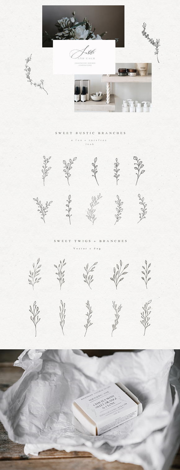 Simplicity - Modern Rustic Bundle in Illustrations - product preview 3