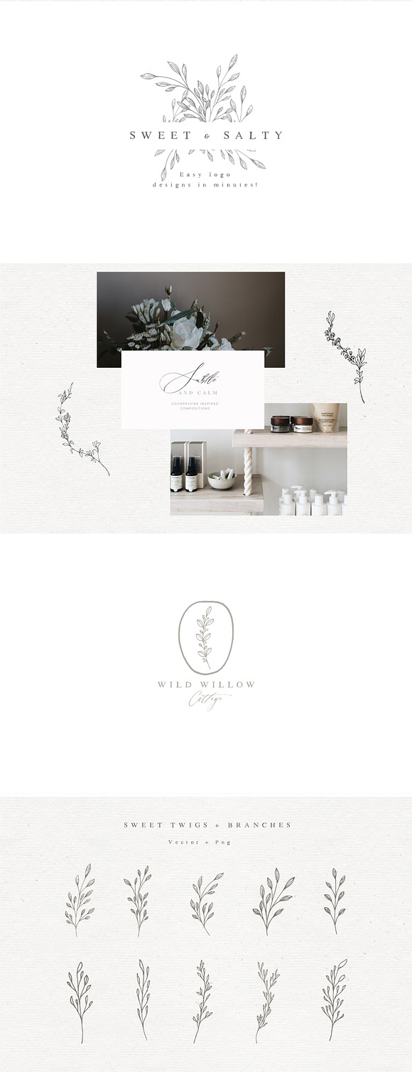 Simplicity - Modern Rustic Bundle in Illustrations - product preview 5