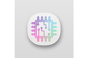 Processor with circuits app icon