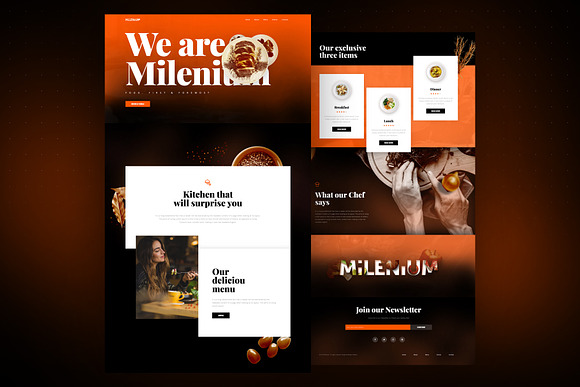 Restaurant - Elementor Pro Layout in Website Templates - product preview 2