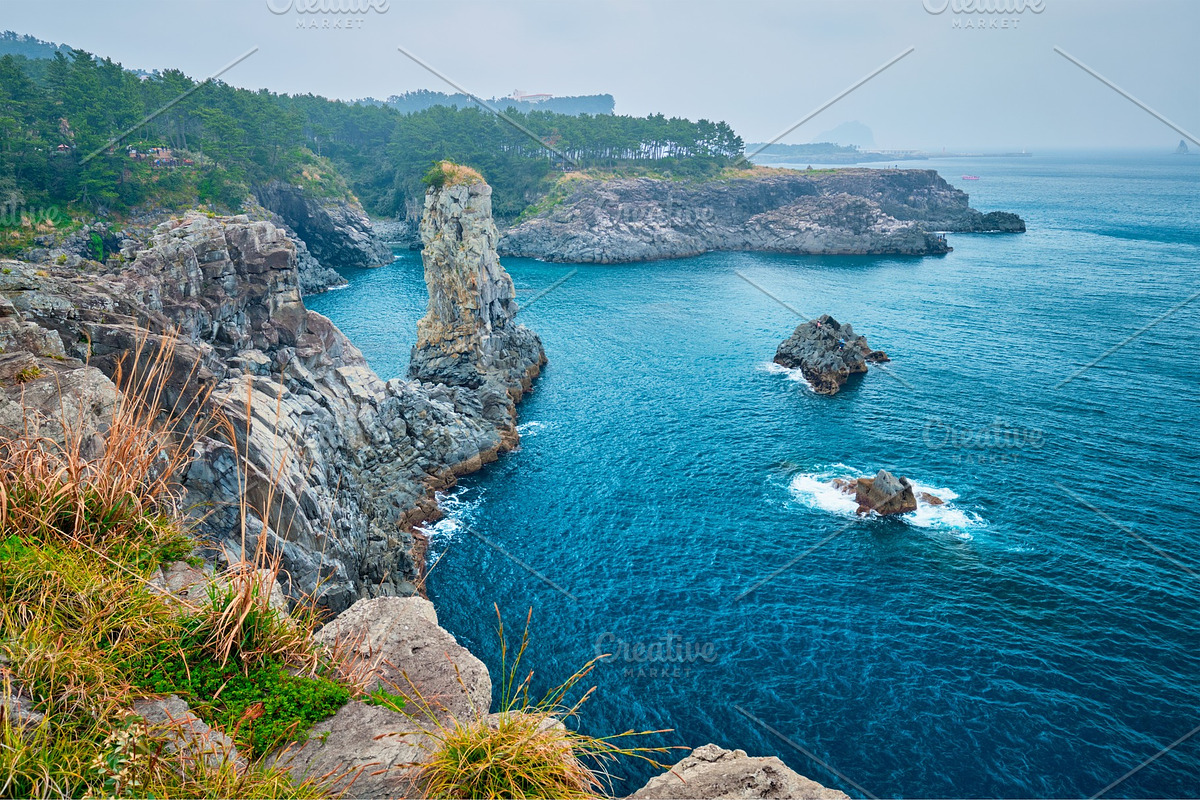Oedolgae Rock, Jeju island, South in Graphics - product preview 8