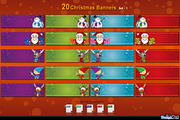 20 Christmas Banners - set 1
