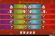 20 Christmas Banners - set 3