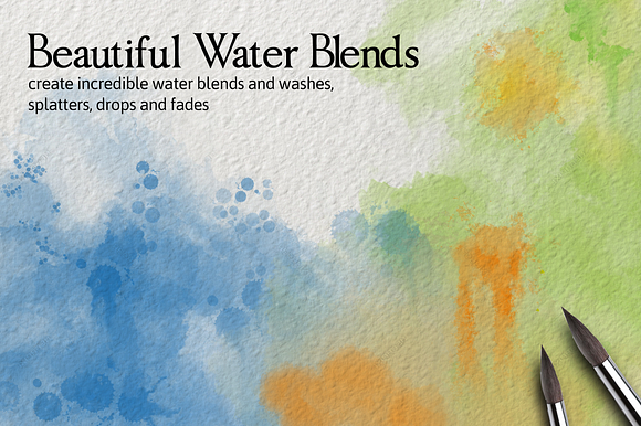42 Paint & Watercolor Brushes in Add-Ons - product preview 3