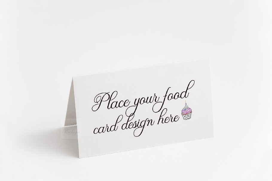 Table food card template psd mockup in Print Mockups - product preview 8