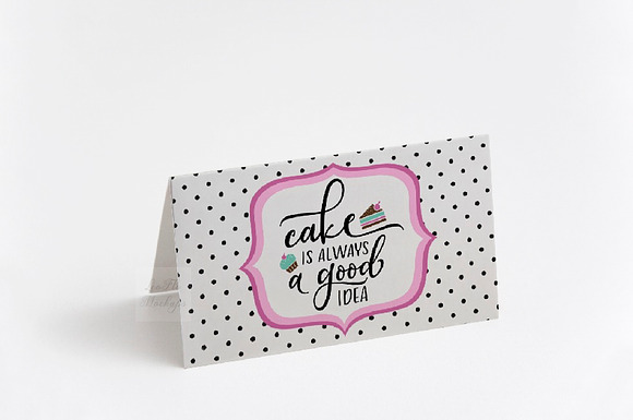 Table food card template psd mockup in Print Mockups - product preview 2