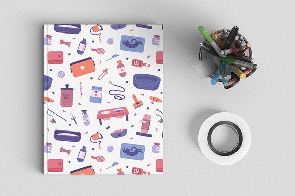 Pet care set and seamless in Illustrations - product preview 10