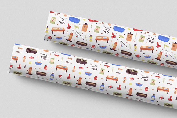 Pet care set and seamless in Illustrations - product preview 11