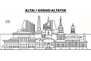 Russia, Altai, Gorno-Altaysk. City