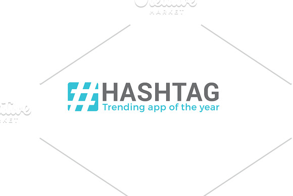 Hashtag-Creative Logo Design in Logo Templates - product preview 2