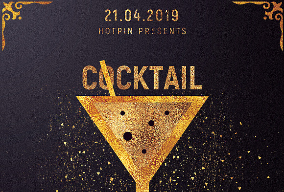 Cocktail Party Flyer Invitation in Flyer Templates - product preview 1