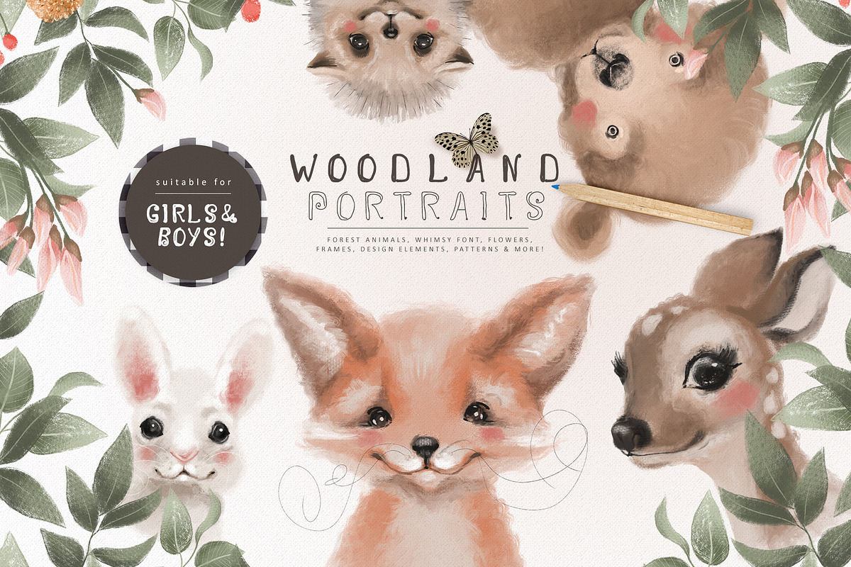 Woodland Portraits in Illustrations - product preview 8