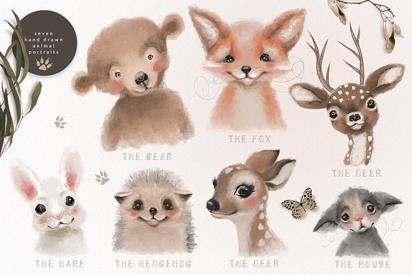 Woodland Portraits in Illustrations - product preview 1