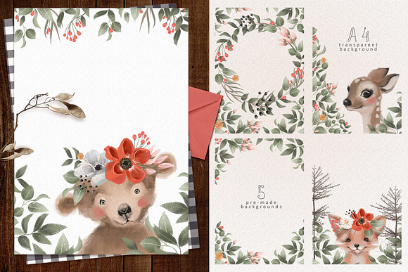 Woodland Portraits in Illustrations - product preview 6