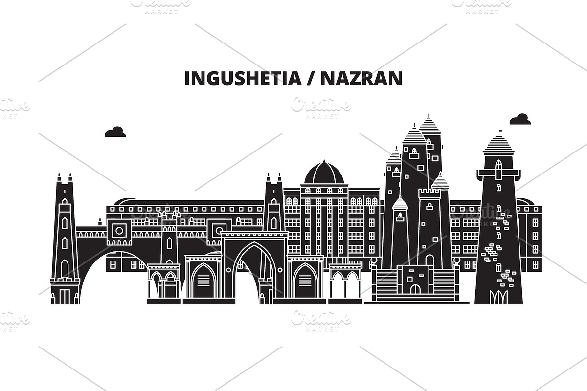 Russia, Ingushetia, Magas. City in Illustrations - product preview 8