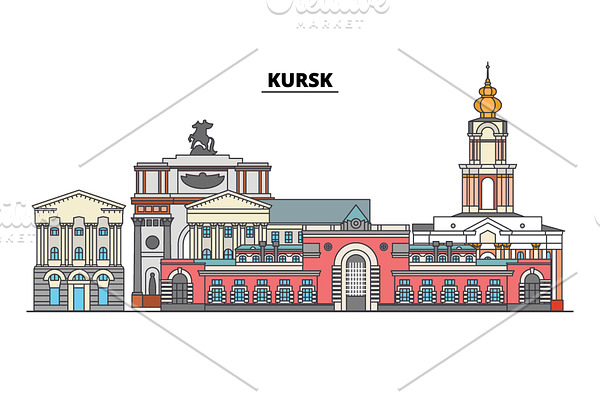 Russia, Kursk. City skyline