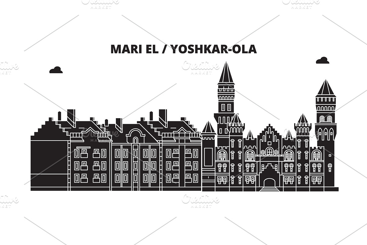 Russia, Mari El, Yoshkar-Ola. City in Illustrations - product preview 8