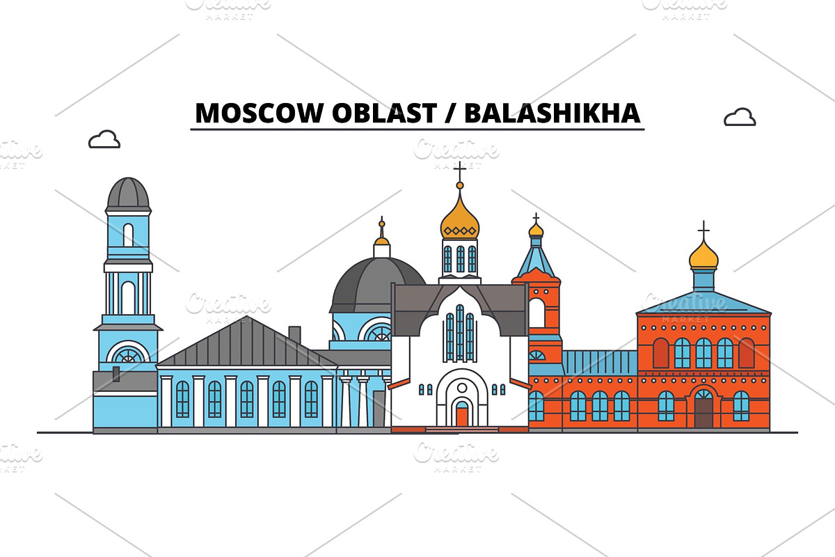 Russia, Moscow Oblast, Balashikha in Illustrations - product preview 8