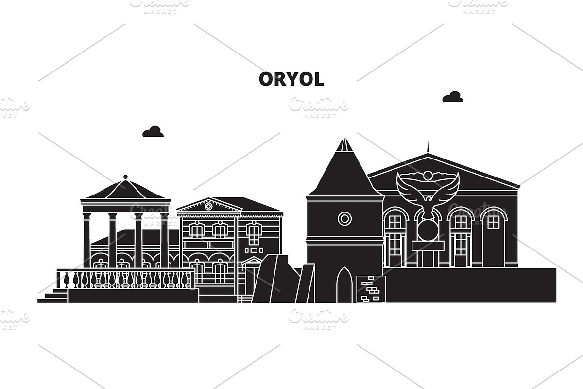 Russia, Oryol. City skyline in Illustrations - product preview 8