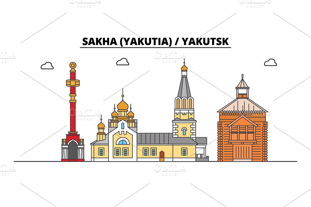 Russia, Sakha Yakutia , Yakutsk in Illustrations - product preview 8