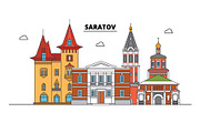 Russia, Saratov. City skyline