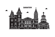 Russia, Saratov. City skyline