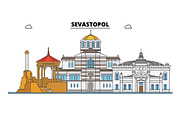Russia, Sevastopol. City skyline