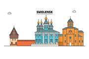 Russia, Smolensk. City skyline
