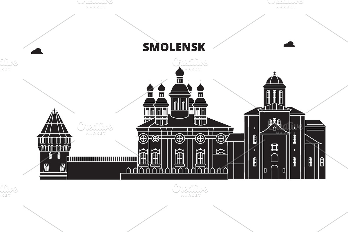 Russia, Smolensk. City skyline in Illustrations - product preview 8