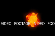 Fire simulation video 3d