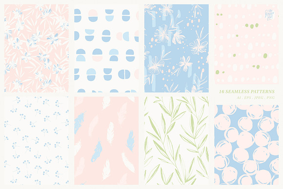 Pastel Spring Pattern Collection in Patterns - product preview 10