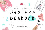 Dearmom & Deardad - Children's font