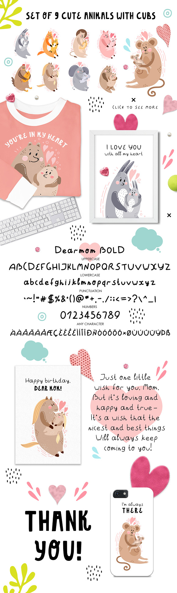 Dearmom & Deardad - Children's font in Script Fonts - product preview 1