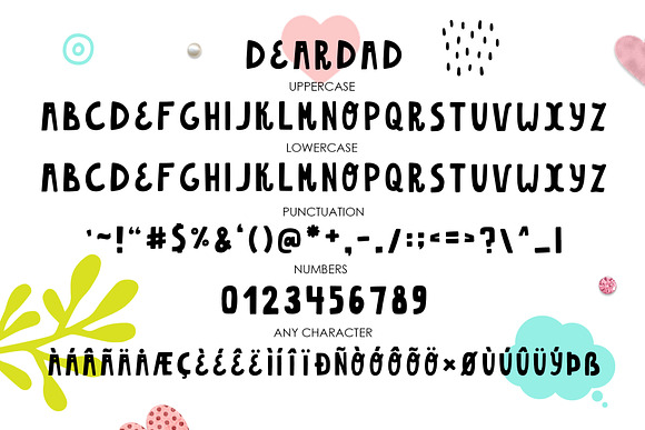 Dearmom & Deardad - Children's font in Script Fonts - product preview 4