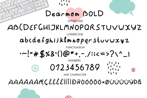 Dearmom & Deardad - Children's font in Script Fonts - product preview 6