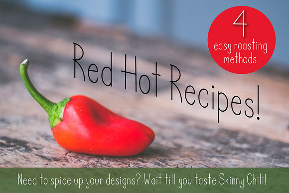 Skinny Chili font in Sans-Serif Fonts - product preview 1