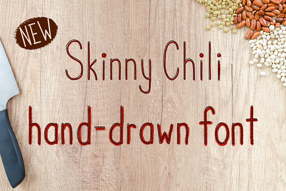 Skinny Chili font in Sans-Serif Fonts - product preview 2