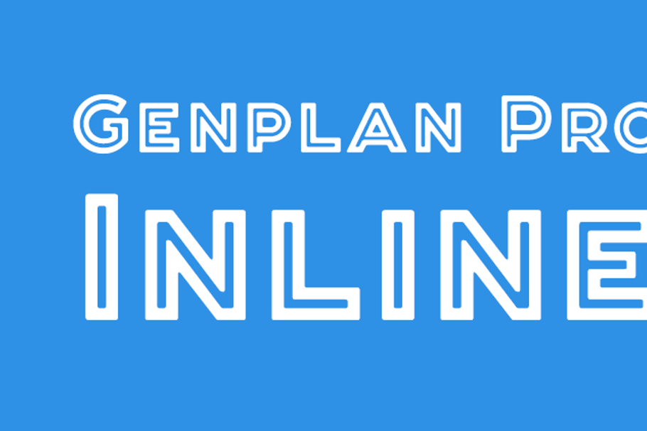 Genplan Pro Inline in Display Fonts - product preview 8