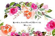 Watercolour Floral Elements Blossoms