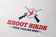 Shoot Birds Logo Template