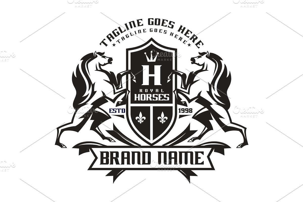Royal Horse in Logo Templates - product preview 8