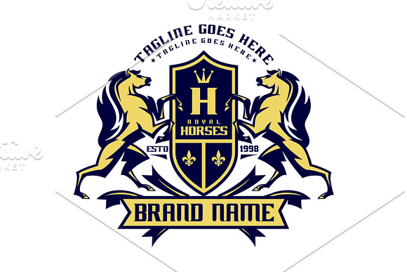 Royal Horse in Logo Templates - product preview 1