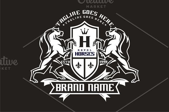 Royal Horse in Logo Templates - product preview 3